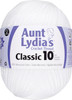 Aunt Lydia's Classic Crochet Thread Size 10 Jumbo-White 153-201 - 073650902598