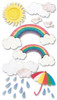Jolee's Vellum Stickers -Rainbows VELJLG01