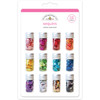 Doodlebug Kraft In Color Assorted Sequins-Rainbow - 12 Colors - DSA4268