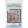 Design Works/Zenbroidery Stamped Embroidery Kit 10"X10"-Small Floral DW4007 - 021465040073