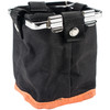 Tonic Studios Table Tidy Single Pocket-Black/ Orange - 1644E