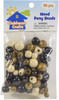 Sulyn Clubhouse Crafts Wood Pony Beads 90/Pkg-Assorted Colors - 89001-25 - 717968166517