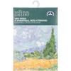 DMC Counted Cross Stitch Kit 11.5"X9"-Van Gogh's A Wheatfield (16 Count) BL106771 - 077540653041