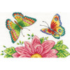 DMC Counted Cross Stitch Kit 10"X6.5"-Butterfly Garden (14 Count) - BK1545