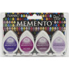 Memento Dew Drop Dye Ink Pads 4/Pkg-Juicy Purples - MD-100-3 - 712353240032