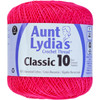 Aunt Lydia's Classic Crochet Thread Size 10-Hot Pink - 154-332 - 073650789083