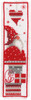 Vervaco Counted Cross Stitch Bookmark Kit 2.4"X8" 2/Pkg-Christmas Gnomes (14 Count) V0165984 - 5413480697670