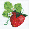 RIOLIS Counted Cross Stitch Kit 4"X4"-Garden Strawberry (14 Count) - R1165