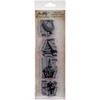 Tim Holtz Mini Blueprints Strip Cling Stamps 3"X10"-Birthday - MB-12 - 019962208553