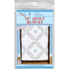 Jack Dempsey Stamped White Quilt Blocks 18"X18" 6/Pkg-Patchwork Wedding Rings - 732 382 - 013155473827