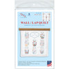 Jack Dempsey Stamped White Wall Or Lap Quilt 36"X36"-Mason Jars 739 626 - 013155706260