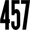 Duro Permanent Adhesive Vinyl Numbers 4" 49/Pkg-Black - D3217-BLACK