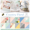 DCWV Double-Sided Cardstock Stack 12"X12" 36/Pkg-Country Floral, 18 Designs/2 Each -PS005577 - 611356111090