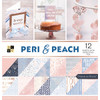 DCWV Double-Sided Cardstock Stack 12"X12" 36/Pkg-Peri & Peach, 18 Designs/2 Each PS005589 - 611356111229