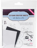 Scrapbook Adhesives 3D Foam Creative Sheets 2/Pkg-1 Black/1 White 01223 - 093616012239