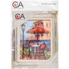 Collection D'Art Stamped Needlepoint Kit 5.5"X7"-Summer Cafe CD3338K - 4744251013346