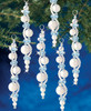 The Beadery Holiday Beaded Ornament Kit-Pearl Icicles Makes 6 - BOK-7446