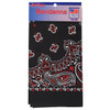 Carolina Hav-A-Hank Paisley Bandanna 22"X22"-Black, Red & White - B22PAI00-0004 - 070685000046