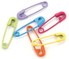 Mini Painted Safety Pins .75" 50/Pkg-Tropical - CI84562