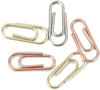 Creative Impressions Mini Metal Paper Clips .5"X.25" 25/Pkg-Silver, Copper & Brass - CI84997
