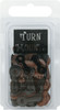 Painted Metal Turn Mounts 50/Pkg-Matte Black & Brown CI84542 - 871097007490