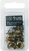 Creative Impressions Mini Metal Paper Fasteners 3mm 100/Pkg-Round Black CI90102 - 871097001023