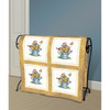 Janlynn Stamped Cross Stitch Quilt Blocks 15"X15" 6/Pkg-Spring Watering Cans - 21-1778