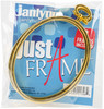 Janlynn Just A Frame Oval Hoop 3.25"X4.25" 2/Pkg-Gold - 21-1346 - 049489213464