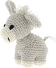 Hoooked Amigurumi DIY Kit W/Eco Barbante Yarn-Donkey Joe - Biscuit - PAK12030