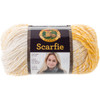 Lion Brand Scarfie Yarn-Cream/Mustard 826-214 - 023032019857
