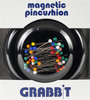 Grabbit Magnetic Pincushion W/50 Pins-Black 1215 - 081196021215
