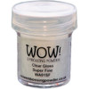 WOW! Embossing Powder 160ml-Clear Gloss Super Fine - WOW-LG-WA01S - 50602105215545060210521554