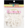 Eyelet Outlet Flowers 40/Pkg-White FLW-F8A - 810787023549