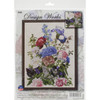 Design Works Counted Cross Stitch Kit 14"X19"-Bouquet W/Cat (14 Count) - DW2908 - 021465029085