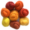 Wistyria Editions Wool Roving 15" .25oz 8/Pkg-Fire WR-909