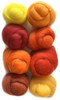 Wistyria Editions Wool Roving 15" .25oz 8/Pkg-Fire - WR-909