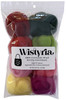 Wistyria Editions Wool Roving 15" .25oz 8/Pkg-Zinnias WR-912 - 816463010933