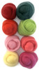 Wistyria Editions Wool Roving 15" .25oz 8/Pkg-Zinnias - WR-912