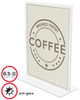 Deflecto Anti-Glare Acrylic Sign Holder 8.5"X11"-Stand-Up Clear Matte - 879201 Deflecto Anti-Glare Acrylic Sign Holder 8.5"X11"-Stand-Up Clear Matte - 879201