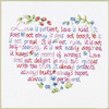 Janlynn Stamped Cross Stitch Kit 12"X10"-Love Is Patient - 187-0301