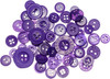 Buttons Galore Button Mason Jars-Ultra Violet MJ-120