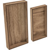 Idea-Ology Wooden Vignette Trays 2/Pkg-Brown 4.75"X9"X1.25" & 6"X12"X1.25" TH93568