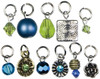 Cousin Jewelry Basics Metal Charms-Aqua Glass & Metal Bead Cluster 11/Pkg JBCHARM-8460