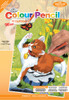 Mini Color Pencil By Number Kit 5"X7"-Kitten & Butterfly -CPNMIN-105 - 090672227041