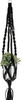 Hoooked Macrame Hanging Basket Kit W/Zpagetti Yarn-Black - PAK162-1