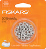Fiskars Tag Maker Eyelets 50/Pkg-Silver 3/16" 97700 - 020335056541