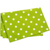 Dunroven House Polka Dot Printed Tea Towel 20"X28"-Lime Green W/White Dots - K363-LMG - 875025000034