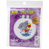 Janlynn Kid Stitch Stamped Cross Stitch Kit 3" Round-Dolphin Splash - 21-1821 - 049489008725