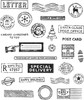 Tim Holtz Cling Stamps 7"X8.5"-Holiday Postmarks - CMS-LG-323