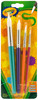 Crayola Paintbrushes-Round 4/Pkg - 05-3521 - 071662535216
